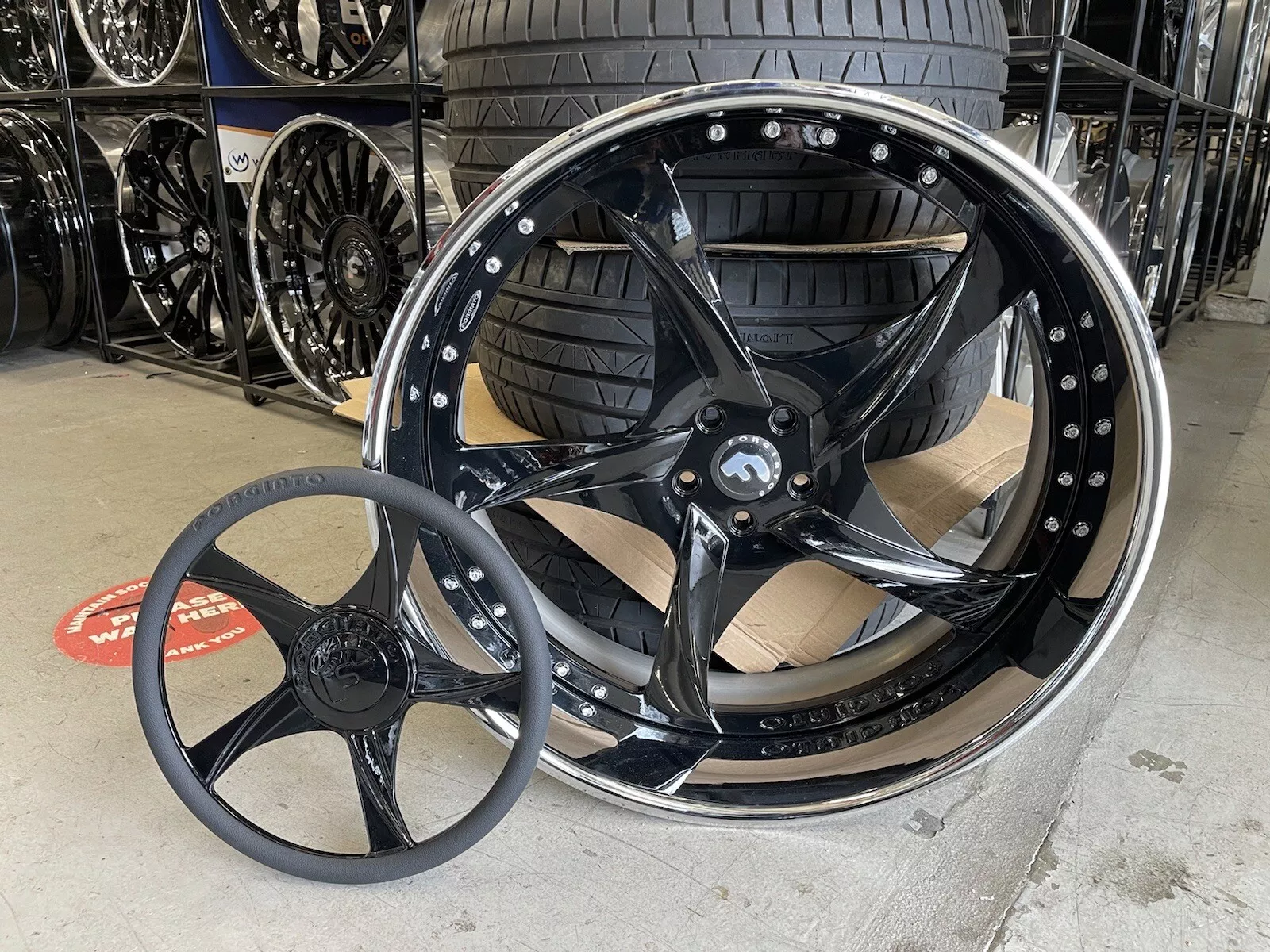 22″ FORGIATO APPUNTITO W/STEERING WHEEL – Ballerz Inc Wheels & Tires